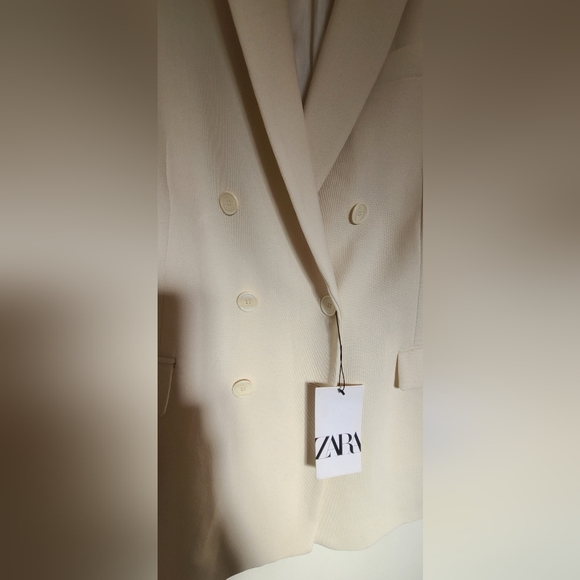 Zara Knit double-breasted blazer - Picture 6 of 7